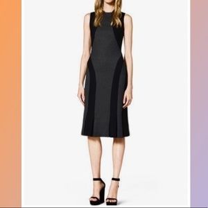 MICHAEL KORS PLEATED COLORBLOCK DRESS